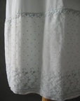 50s 60s Vintage Deadstock Nylon Slip Feminine Pale Aqua Lace Lingerie Small 34T