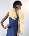 Vintage White Fox Fur Pelt Stole 20s 30s Hollywood Glam VFG