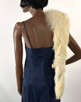 Vintage White Fox Fur Pelt Stole 20s 30s Hollywood Glam VFG