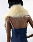 Vintage White Fox Fur Pelt Stole 20s 30s Hollywood Glam VFG