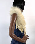 Vintage White Fox Fur Pelt Stole 20s 30s Hollywood Glam VFG