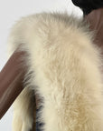 Vintage White Fox Fur Pelt Stole 20s 30s Hollywood Glam VFG