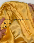 Vintage 20s Robe Yellow Gold Satin Floral Shimmer 30s Kimono Style VFG