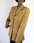 40s Fitted Jacket Vintage Womens Geometric Cut M/L VFG