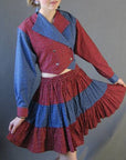 1980s cowgirl skirt set in patriotic colrs