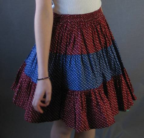 Tiered hotsell circle skirt