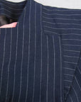 art deco construction details, 40s pinstripe jacket