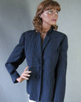 1940s vintage pinstripe womens jacket