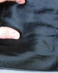 detail, 40s satin swing coat