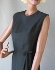 bodice, 60s sheath dress with bow detail plus sized