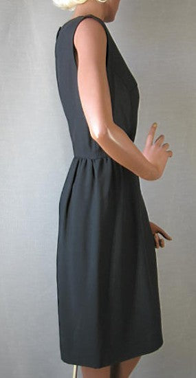 side view, 60s Little Black Dress LBD