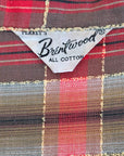Penney's Brentwood label of 50s plaid dress