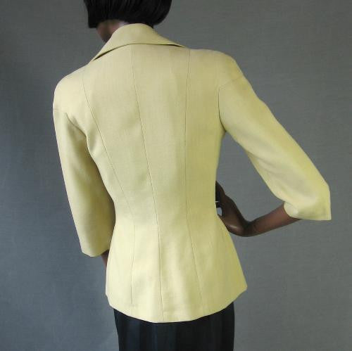 50s Women's Jacket Vintage Curvy Suit Coat Bullocks Palm Beach Cloth Small  to Medium VFG