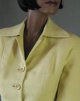 another close view of upper bodice, 50s vintage palm beach cloth jacket