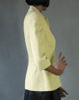 side view, vintage 50s curvy fitted Palm Beach cloth jacket