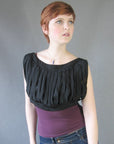 60s Women's Crop Top Vintage Avant Garde Car Wash Midriff Drama Medium VFG