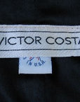 80s party minidress label, Victor Costa