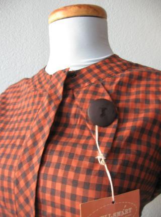 detail, vintage 50s dress Simpli-Smart label  NOS