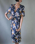 vintage 40s plus queen size dress unpinned