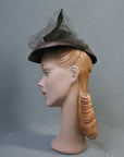 40s doll hat from side