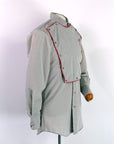 three quarter view, men's working cowboy shirt cavalry style
