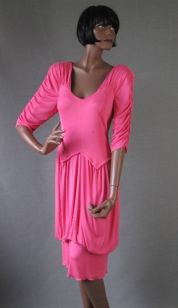 70s pink dress hotsell