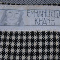 80s houndstooth jacket label, Emmanuelle Khanh