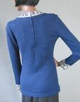 back view, 1960s Leser knit top Bohemian