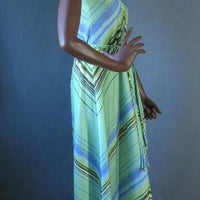 sideview, coll summer stripes chevron maxi dress