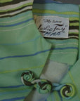 70s chevron stripe dress label, My latest Leslie Fay