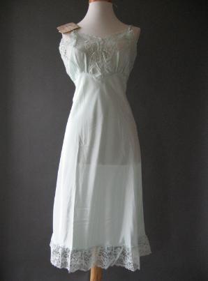 1950s vintage nylon full slip, New Old Stock
