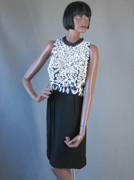 60s Cocktail Dress Women's Vintage Lbd Beaded Bodice Rhinestone Embellished Small/Medium VFG Litler 60s Cocktail Dress Women's Vintage Lbd Beaded Bodice Rhinestone Embellished Small/Medium VFG Litler