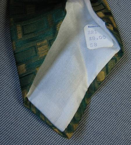 original pricetag, 60s Countess Mara necktie