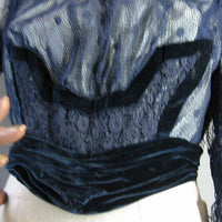 close up ofwaist section of Edwardian bodice top