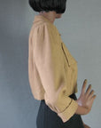 side view, cropped 50s women's jacket high quality