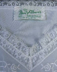 vintage lingerie Nan Flower label white nylon slip size 40
