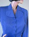 closer view, novelty lapels and buttons on 40s suit coat