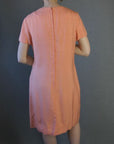 back view, 1960s shift style special occasion dress