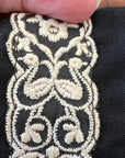 40s Vintage Cropped Jacket Braid Trimmed Asian Influenced Medium to Small VFG Pearl Art Sportswear