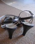 back view of 50s slingback heels