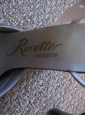 50s deadstock heels insole label, Revette Creation