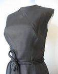bodice, classic 50s sleeveless sheath dress LBD