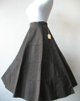 another view, 50s crisp taffeta skirt deadstock NOS