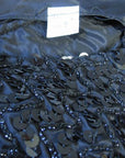 unreadable tag, 60s sparkling black Diana Ross dress