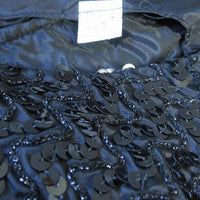 unreadable tag, 60s sparkling black Diana Ross dress