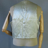 back view, 50s vintage men's metallic vest
