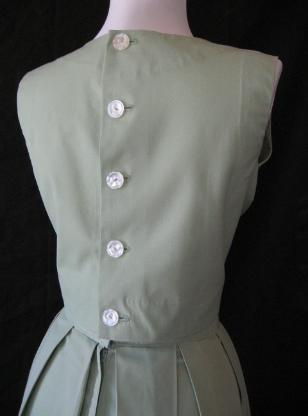 Women's Vintage 60s Crop Top Skirt Suit Mad Men Skirt Set Pleated Small VFG