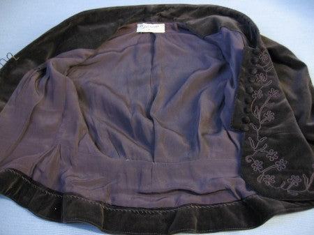 inside Suzy Creamcheese jacket with crepe lining