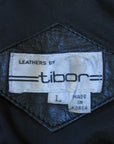 80s bomber jacket label, Leathers by Tibor