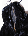 side seam zipper, 50s shelf bust evening gown